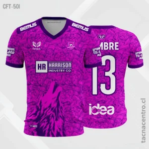 Camiseta de Futbol para hombre fucsia