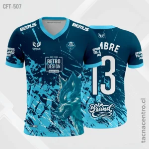 Camiseta de Futbol para hombre azul y celeste