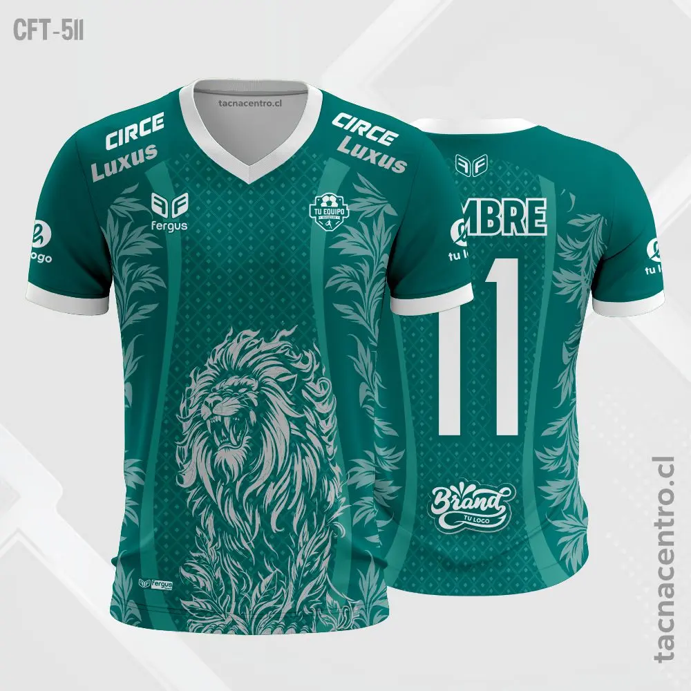 Camiseta de Futbol para hombre verde acero