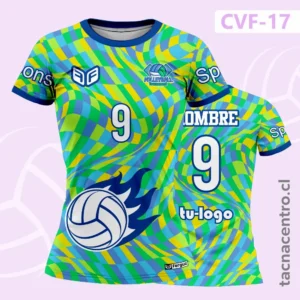 Camiseta de Voleibol a Cuadros Colorida
