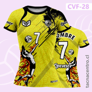 Camiseta de Voleibol Patrones de Hojas