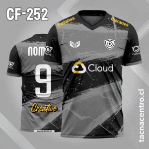 Camiseta de Futbol gris Cloud
