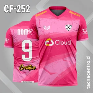 Camiseta de Futbol rosado Cloud