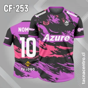 Camiseta de Futbol Manchas Tricolor