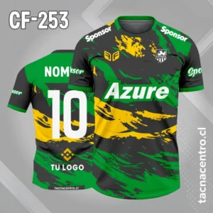 Camiseta de Futbol Manchas Tricolor