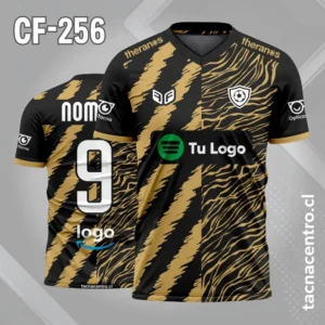 Camiseta de Futbol Doble Patron dorado