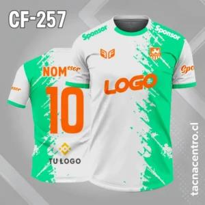 Camiseta de Futbol Bitono blanco verde