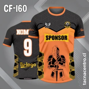 Camiseta de Futbol Caballero Medieval naranja