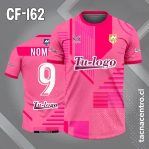 Camiseta de Futbol Figuras rosadas