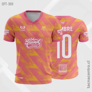 Camiseta de Futbol Naranja con amarillo