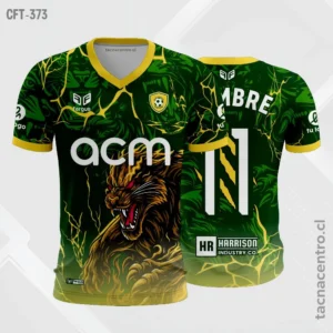 Camiseta de Futbol verde y amarillo