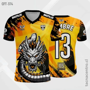 Camiseta de Futbol Dragon naranja