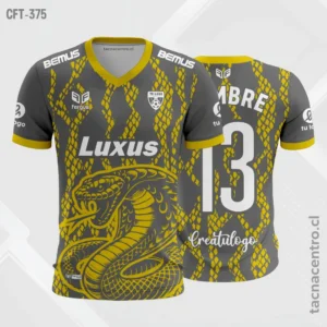 Camiseta de Futbol Gris y amarillo