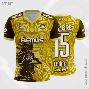 Camiseta de Futbol amarillo y negro