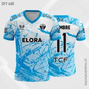 Camiseta de Futbol tela Dri-fit celeste