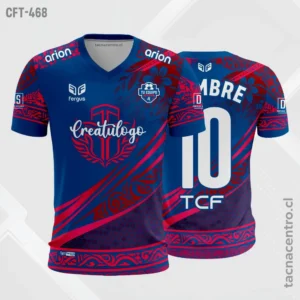 Camiseta de Futbol tela Dri-fit azul