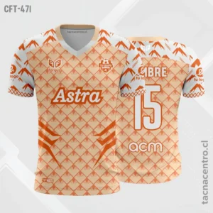Camiseta de Futbol tela Dri-fit naranja