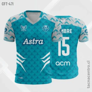 Camiseta de Futbol tela Dri-fit celeste