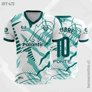 Camiseta de Futbol tela Dri-fit blanco y verde