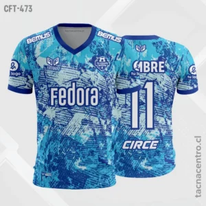 Camiseta de Futbol tela Dri-fit celeste