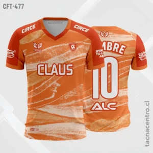 Camiseta de Futbol tela Dri-fit naranja