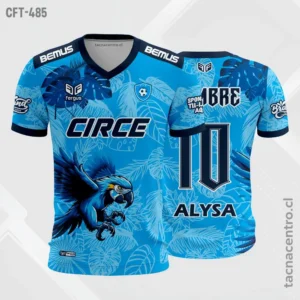 Camiseta de Futbol tela Dri-fit loro celeste