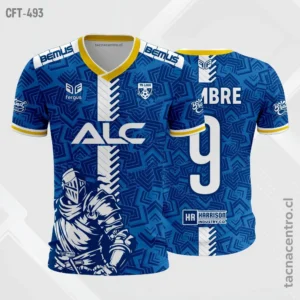 Camiseta de Futbol tela Dri-fit azul