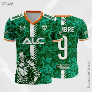 Camiseta de Futbol tela Dri-fit verde