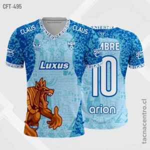 Camiseta de Futbol tela Dri-fit celeste