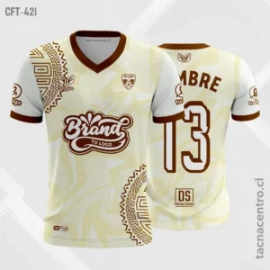 Camiseta de Futbol crema