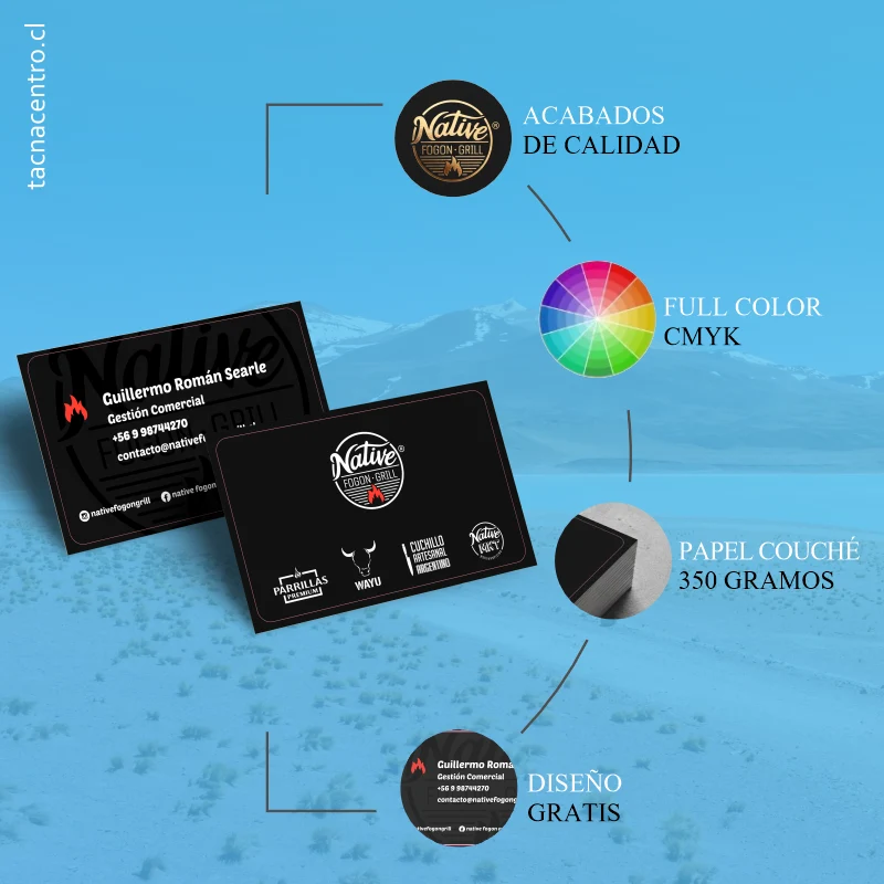 caracteristicas de tarjetas en calama personalizadas chile