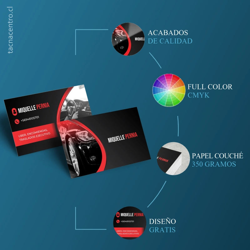 características de tarjetas de presentación en chile