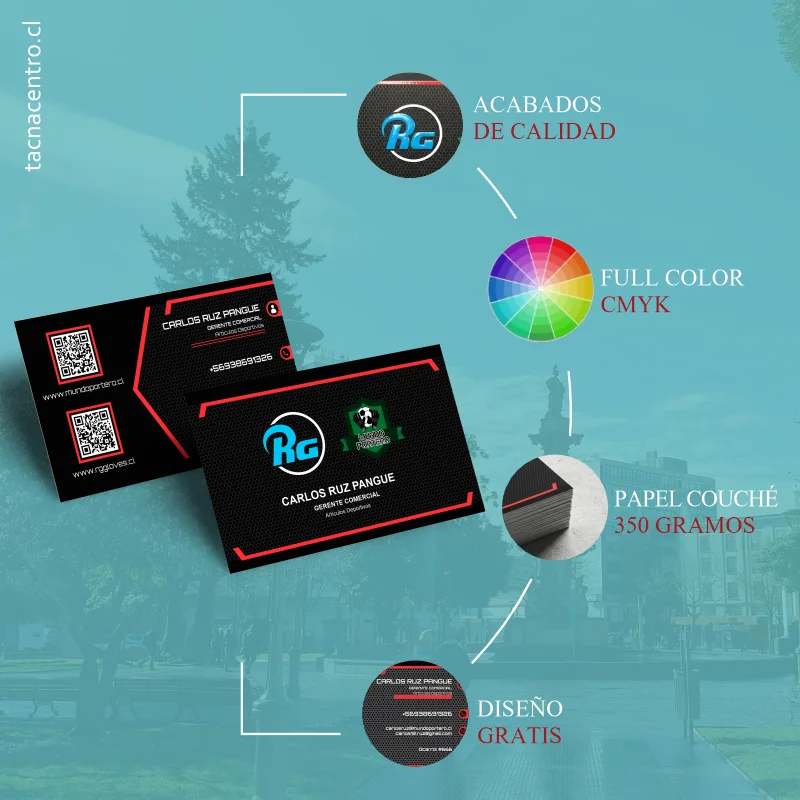 caracteristicas tarjetas en concepcion personalizadas