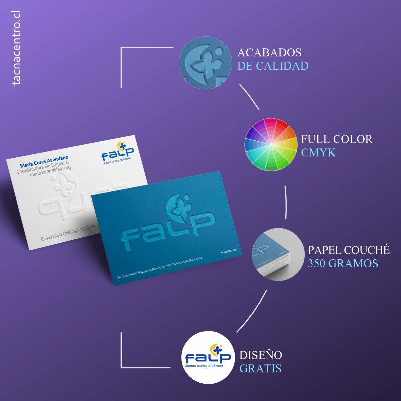 caracteristicas tarjetas relieve morado 2026 características de tarjetas de presentación con relieve premium