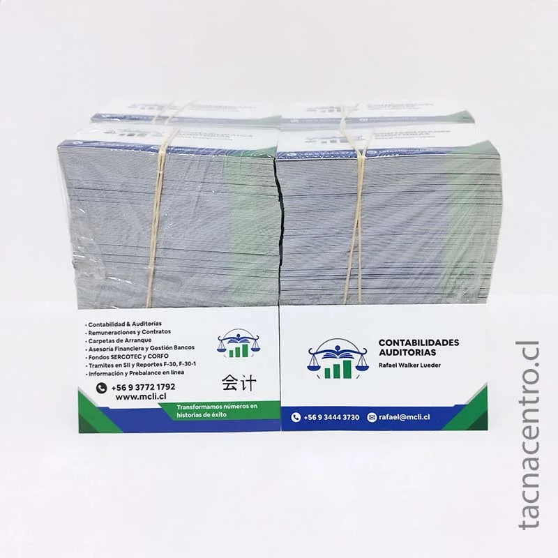 tarjetas de presentación con relieve impresas