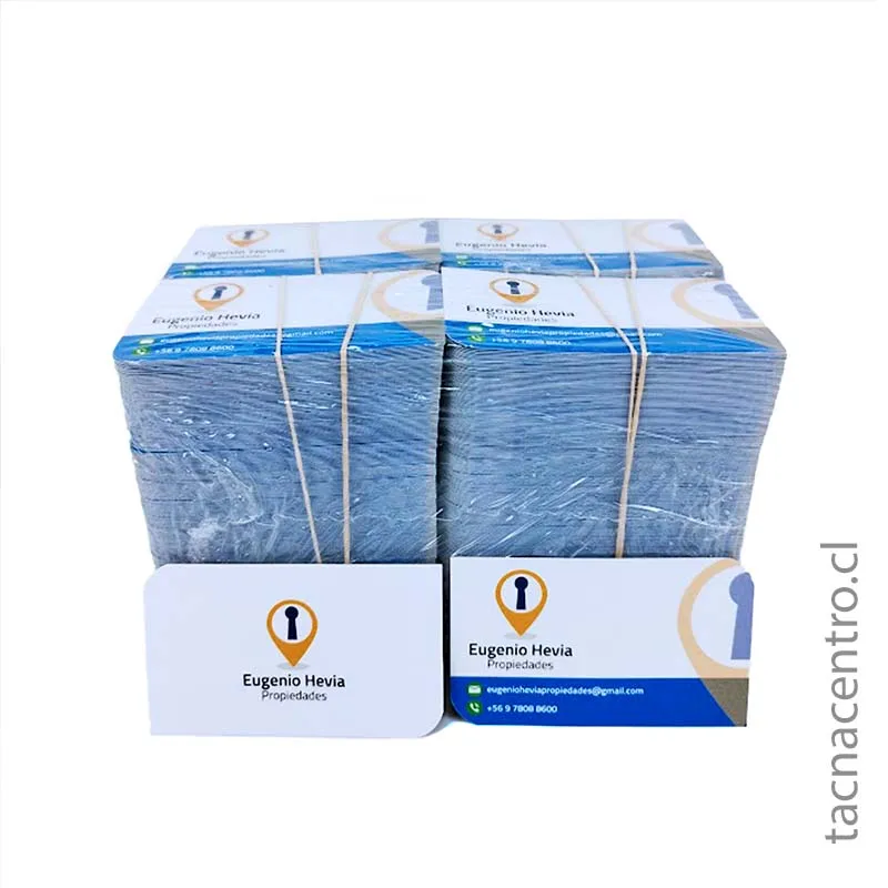 tarjetas de presentación con relieve impresas