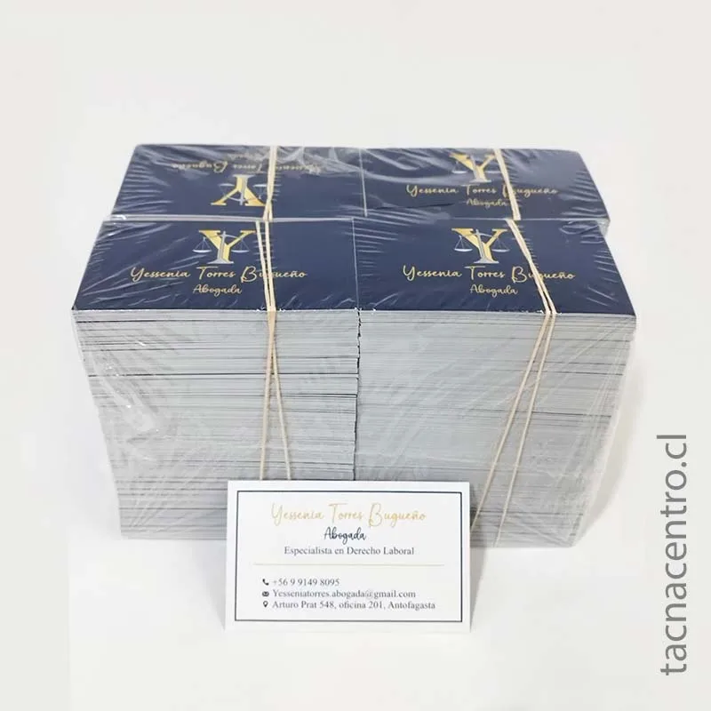 tarjetas de presentación con relieve impresas