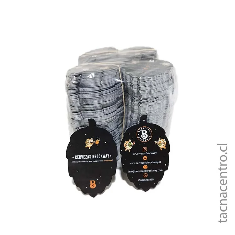 foto de tarjeta troqueladas para cerveceria