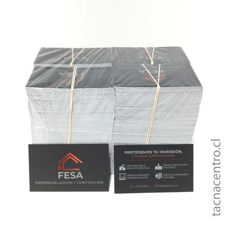 foto de tarjetas hot stamping para construccion