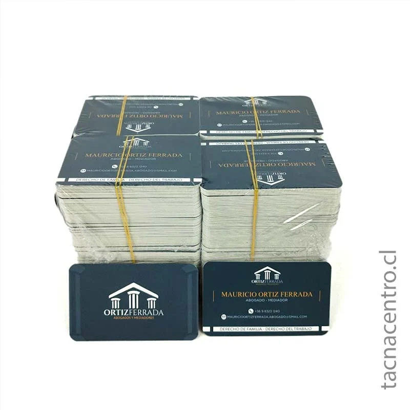 foto de tarjetas laminadas para abogado