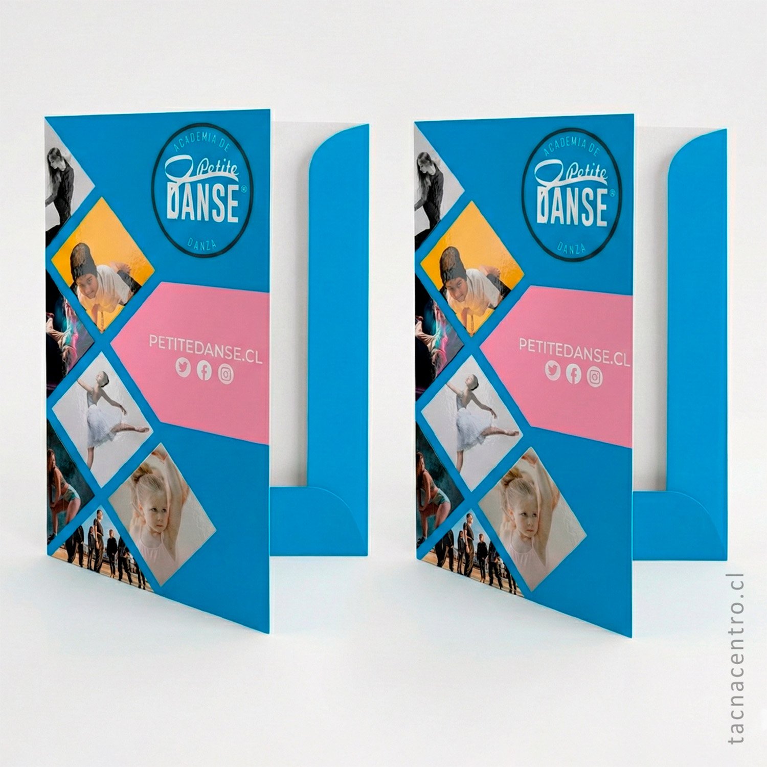 fotos de carpetas troqueladas para academia de baile en chile