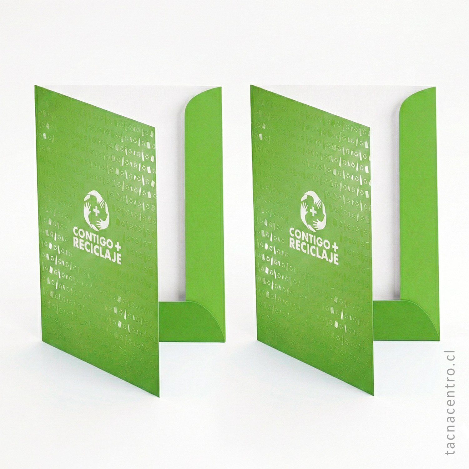 fotos de carpetas troqueladas para reciclaje en chile