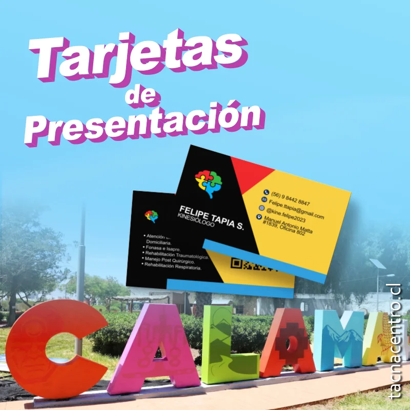 tarjetas en calama personalizadas chile