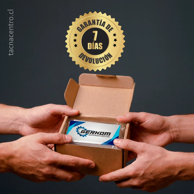 garantía de devolución de tarjetas de presentación