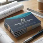 uso de tarjetas hot stamping para arquitectos