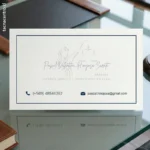 Profesionales de áreas como arquitectura, diseño, abogados, consultorías, finanzas y salud. tarjetas con relieve o repujado