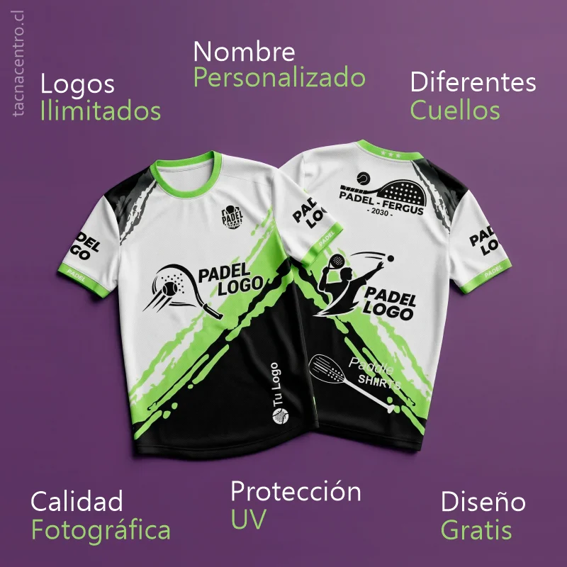 características de camisetas de padel personalizadas
