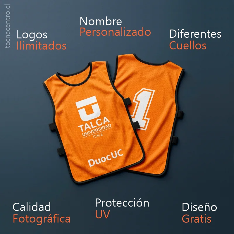 características de petos deportivos personalizados