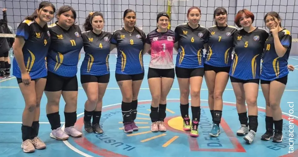 foto de equipo de voleibol con camisetas personalizadas chile