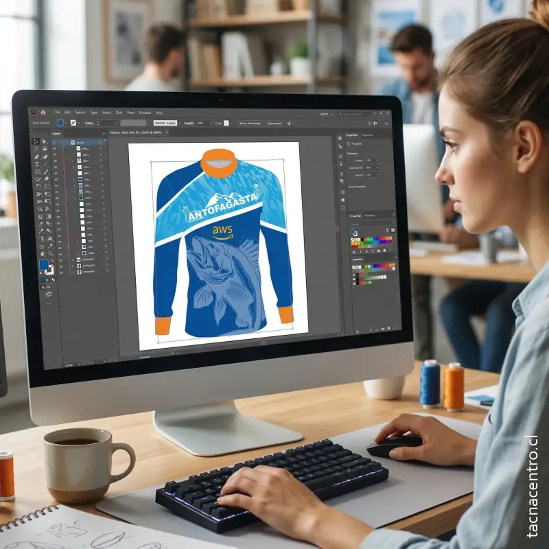 diseño de camisetas de pesca personalizadas